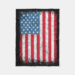 Usa Patriotic American Flagga För manar Women Kids Fleecefilt