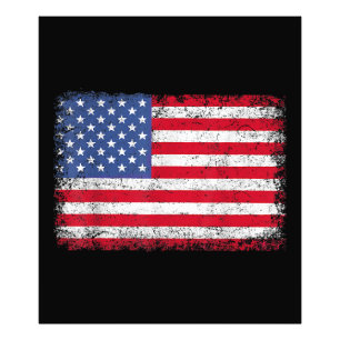 USA Patriotic American Flagga För manar Women Kids Fototryck