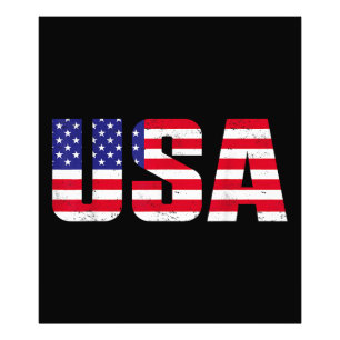 USA Patriotic American Flagga För manar Women Kids Fototryck