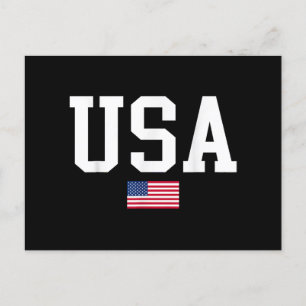 USA Patriotic American Flagga För manar Women Kids Helg Vykort