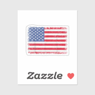 USA Patriotic American Flagga För manar Women Kids Klistermärken