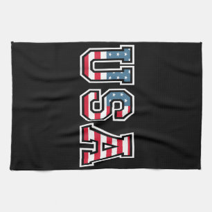 USA Patriotic American Flagga För manar Women Kids Kökshandduk