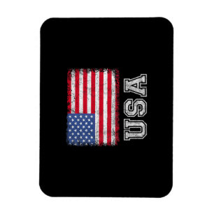 USA Patriotic American Flagga För manar Women Kids Magnet