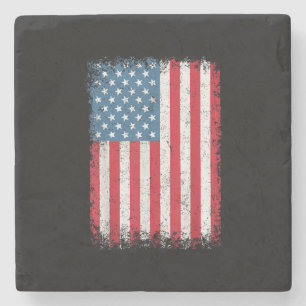 USA Patriotic American Flagga För manar Women Kids Stenunderlägg