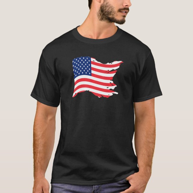 USA Patriotic American Flagga För manar Women Kids T Shirt (Framsida)