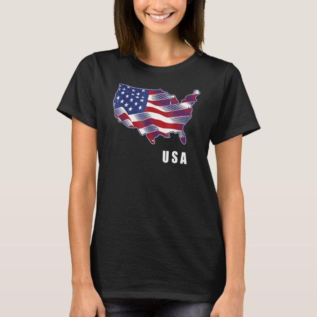 USA Patriotic American Flagga För manar Women Kids T Shirt (Framsida)