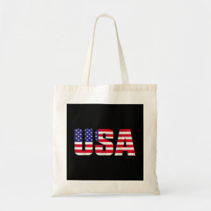 USA Patriotic American Flagga För manar Women Kids Tygkasse