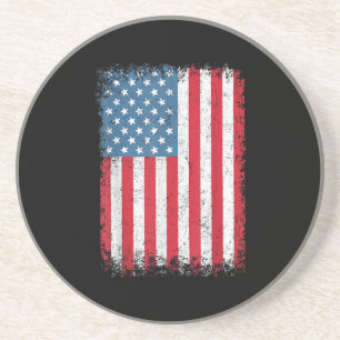 USA Patriotic American Flagga För manar Women Kids Underlägg