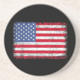 USA Patriotic American Flagga För manar Women Kids Underlägg