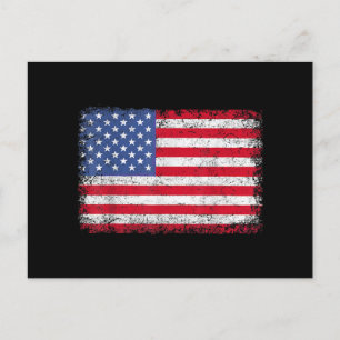 USA Patriotic American Flagga För manar Women Kids Vykort