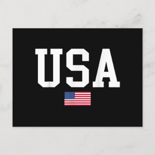 USA Patriotic American Flagga För manar Women Kids Vykort
