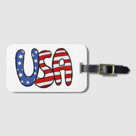 USA Patriotic Bagagebricka