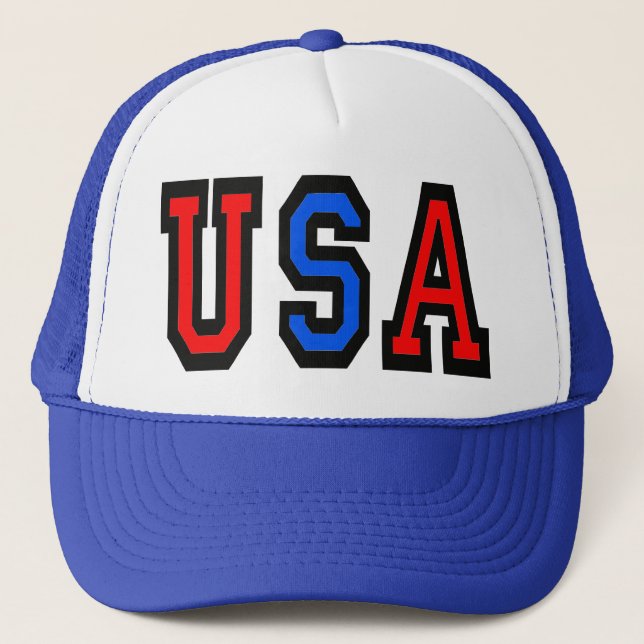 USA Patriotic Baseball Cap Truckerkeps (Framsida)