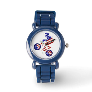 USA Patriotic Biking BMX Armbandsur
