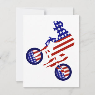 USA Patriotic Biking BMX Inbjudningar