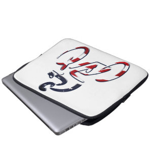USA Patriotic Biking CYCLING Laptop Fodral