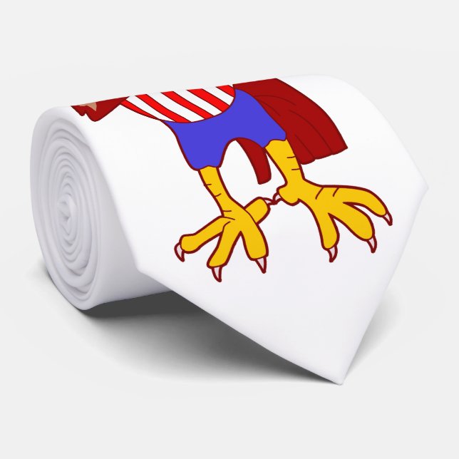 USA Patriotic Eagle farbror Sam Necktie Slips (Rullad)