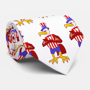 USA Patriotic Eagle farbror Sam Necktie Slips