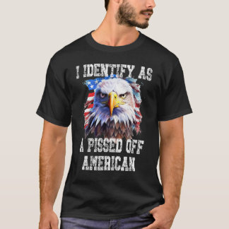 USA Patriotic Eagle Flagga... T Shirt