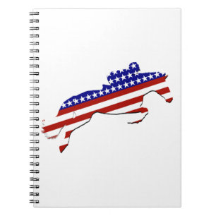 USA Patriotic Equestrian Anteckningsbok