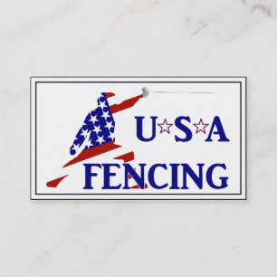 USA Patriotic Fencen Garde Sports Visitkort
