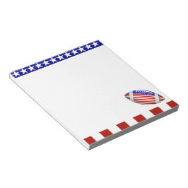 USA Patriotic Football Sports Anteckningsblock
