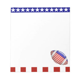 USA Patriotic Football Sports Anteckningsblock
