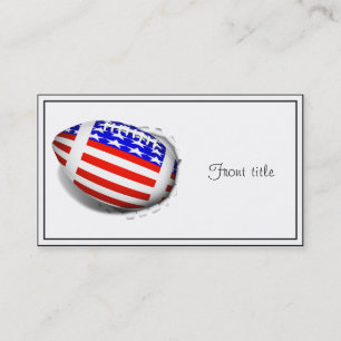 USA Patriotic Football Sports Visitkort