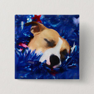 USA Patriotic Hund American Pit Bull Terrier Knapp