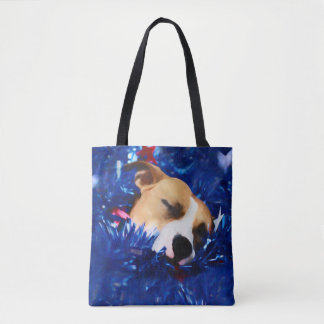 USA Patriotic Hund American Pit Bull Terrier Tygkasse