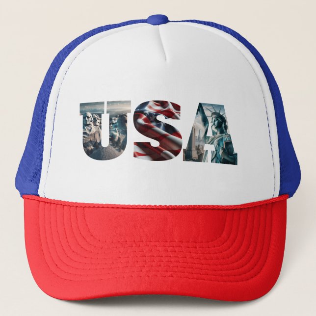 USA Patriotic Iconic American Bilder Keps (Framsida)