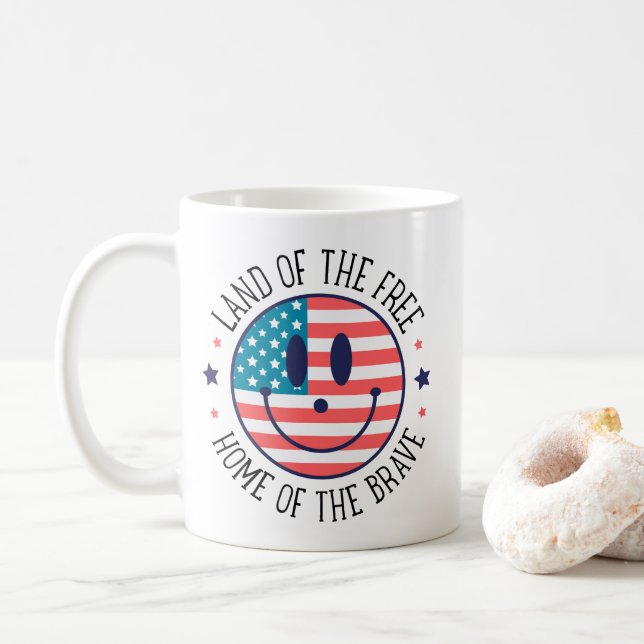 USA Patriotic Kaffemugg (Med munk)