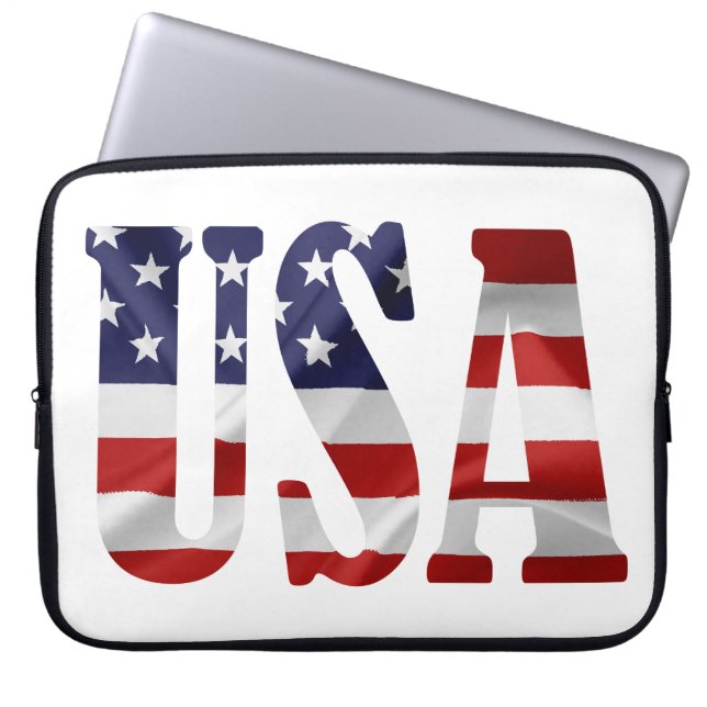 USA Patriotic Laptop Sleeve (Framsidan)