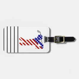 USA Patriotic MANAR GOLF Bagagebricka