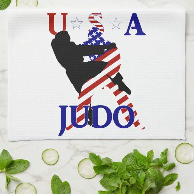 USA Patriotic Martial Arts JUDO Kökshandduk (Vikta)