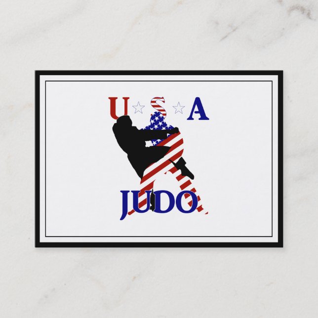 USA Patriotic Martial Arts JUDO Visitkort (Framsida)