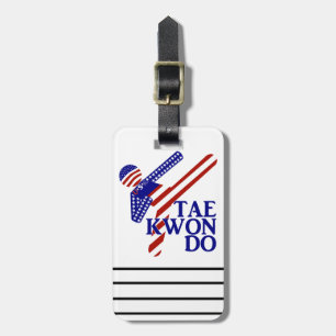 USA Patriotic Martial Arts TAEKWONDO Bagagebricka