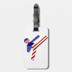 USA Patriotic Martial Arts TAEKWONDO Bagagebricka