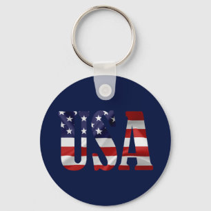 USA Patriotic Nyckelring