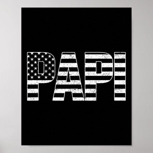 Usa Patriotic Papi Fars dag American Flagga 4:e Poster (Framsidan)