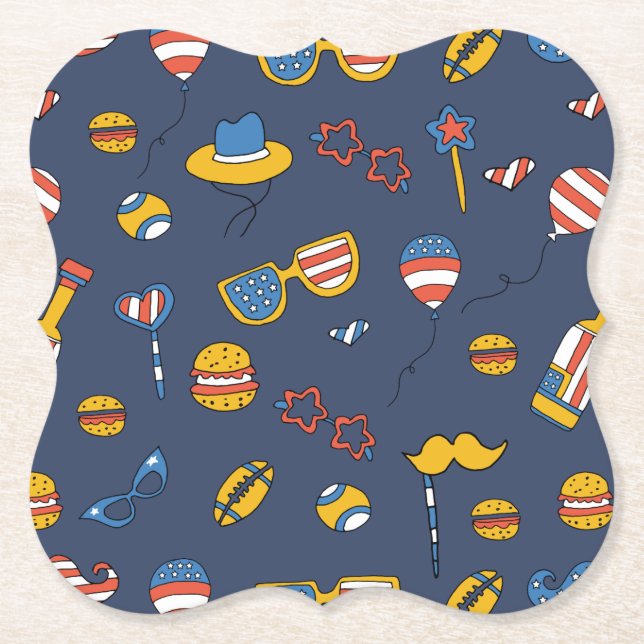 USA Patriotic Papper Underlägg (Framsida)