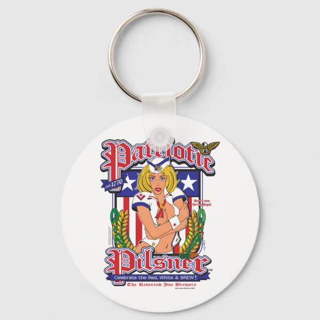 USA/Patriotic Pilsner Nyckelring (Framsida)