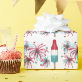 USA Patriotic Rocket Pop Popsicle Fireworks juli 4 Presentpapper