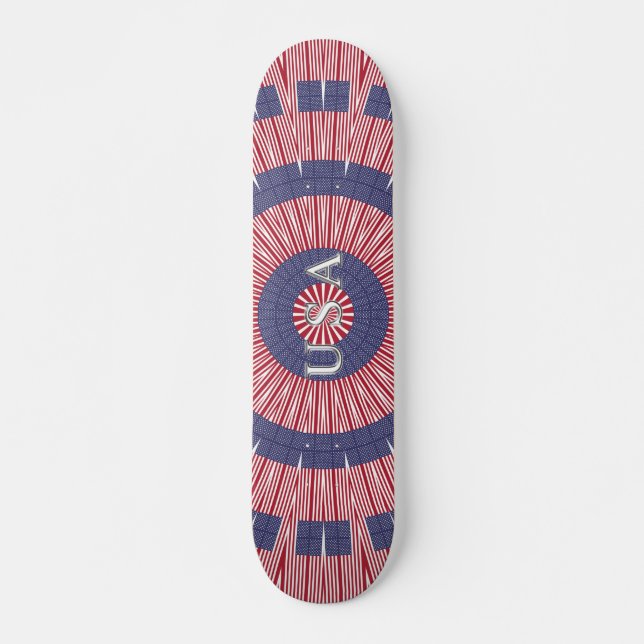 USA Patriotic Skateboard Bräda 19,5 Cm (Framsida)