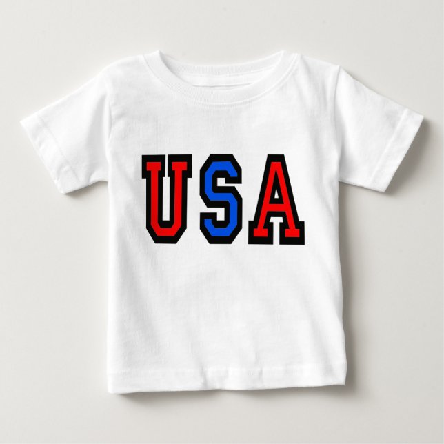 USA Patriotic Småbarn T-Shirt (Framsida)