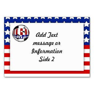 USA Patriotic SOCCER Sports Bordsnummer