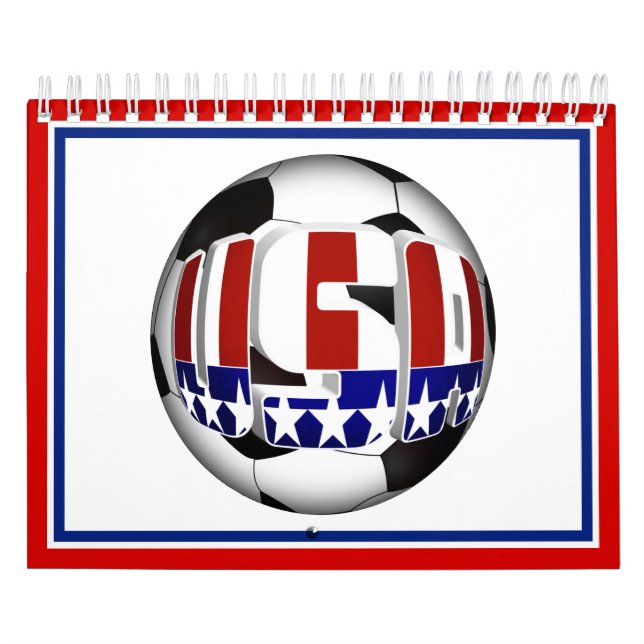 USA Patriotic SOCCER Sports Kalender (Omslag)