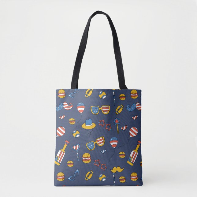USA Patriotic Tote Tygkasse (Framsida)