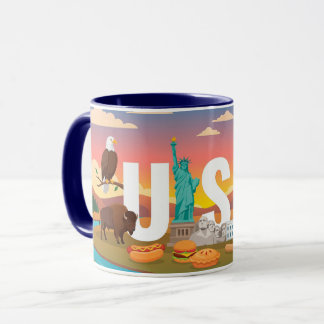 USA Patriotic Travel Coffee Mug Mugg