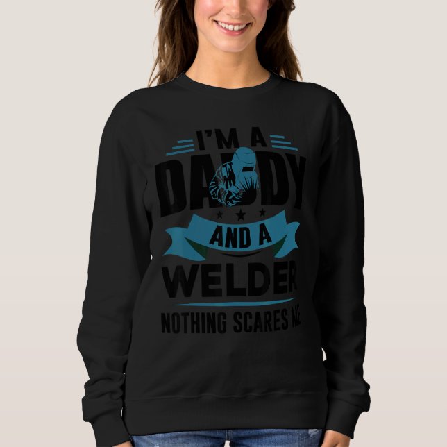 USA Patriotic Welder Daddy Father's Day T Shirt (Framsida)